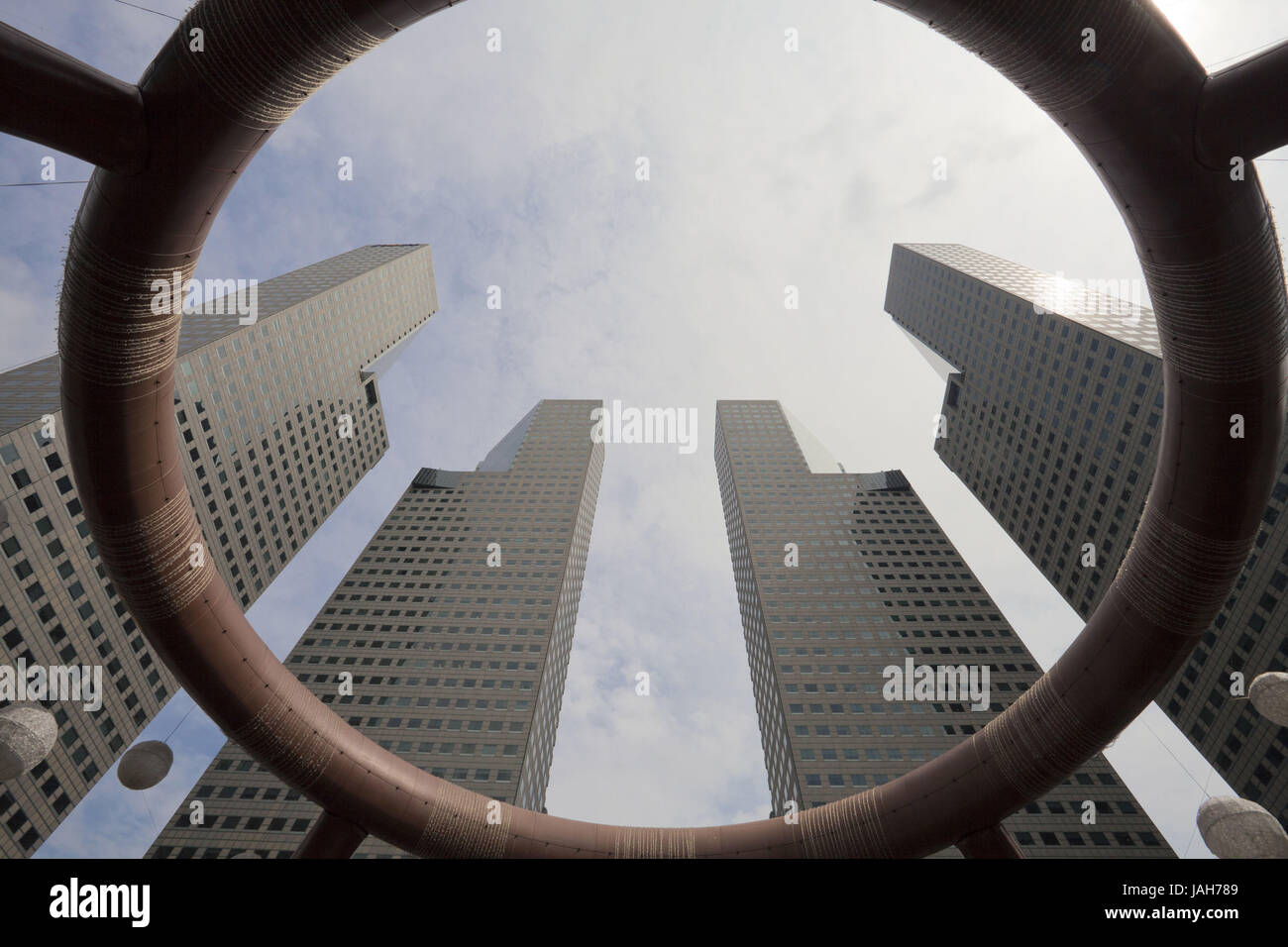Singapore,Suntec of Tower,well of the wealth,view,from below, Stock Photo