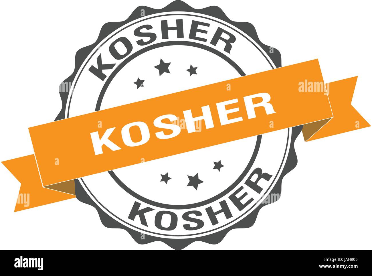 Kosher stamp illustration Stock Vector