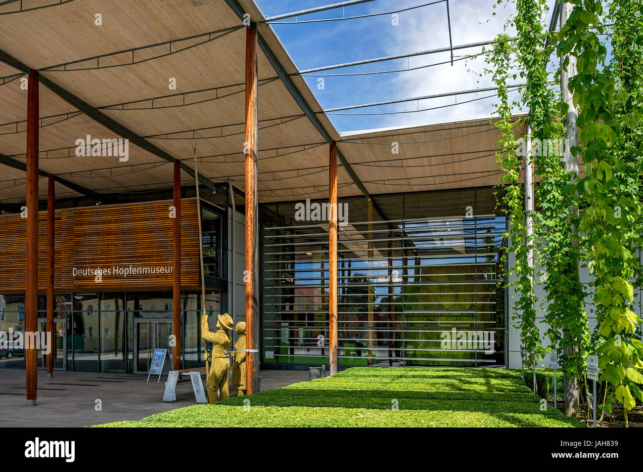 German hop museum, Wolnzach, Hallertau, Holledau, Upper Bavaria, Bavaria, Germany Stock Photo