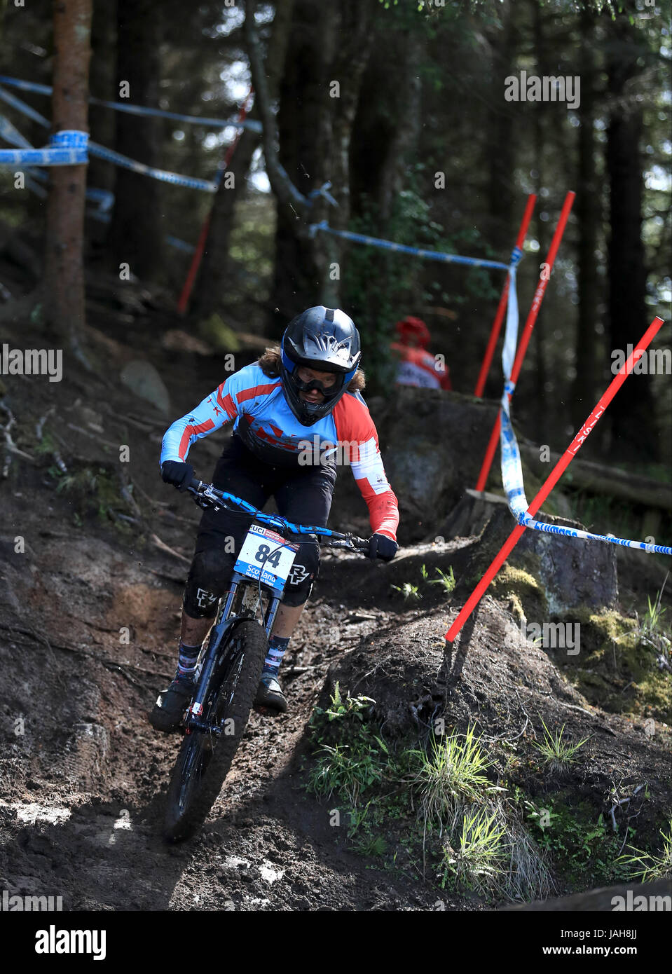 Lutz Weber of NS-Bikes Factory Racing during day one of the 2017 UCI Mountain Bike World Cup at Fort William. PRESS ASSOCIATION Photo. Picture date: Saturday June 3, 2017. Photo credit should read: Tim Goode/PA Wire. RESTRICTIONS: Editorial use only, no commercial use without prior permission Stock Photo