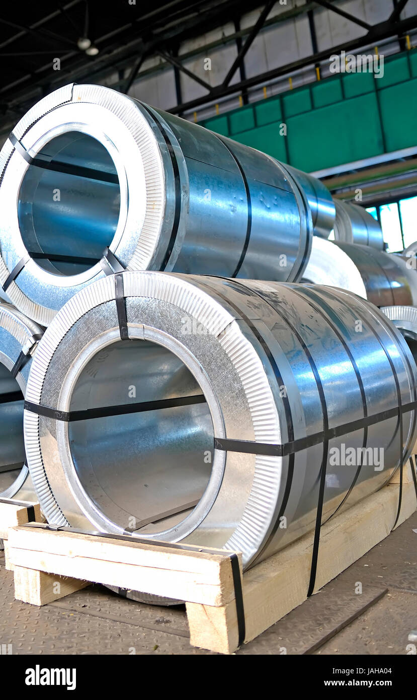 Steel strip stacked hi-res stock photography and images - Alamy