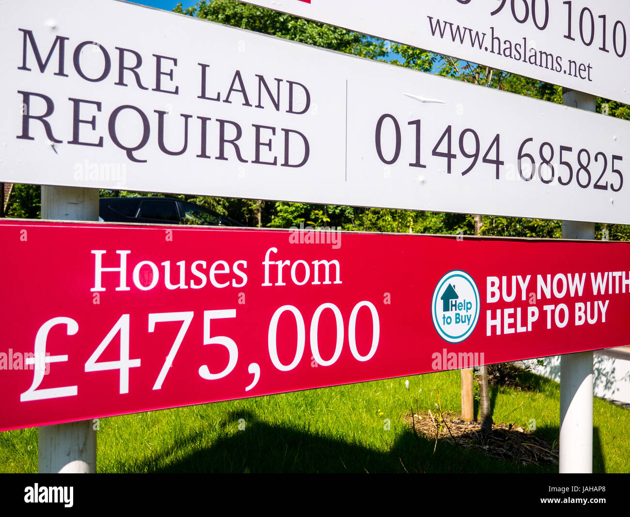New Housing Development, Purley-on-Thames, Reading, Berkshire, England Stock Photo
