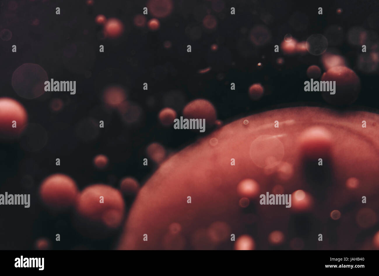 abstract blood cell creative concept dark background Stock Photo