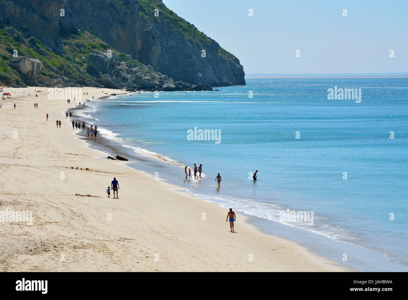 Sesimbra beach. Portugal Stock Photo