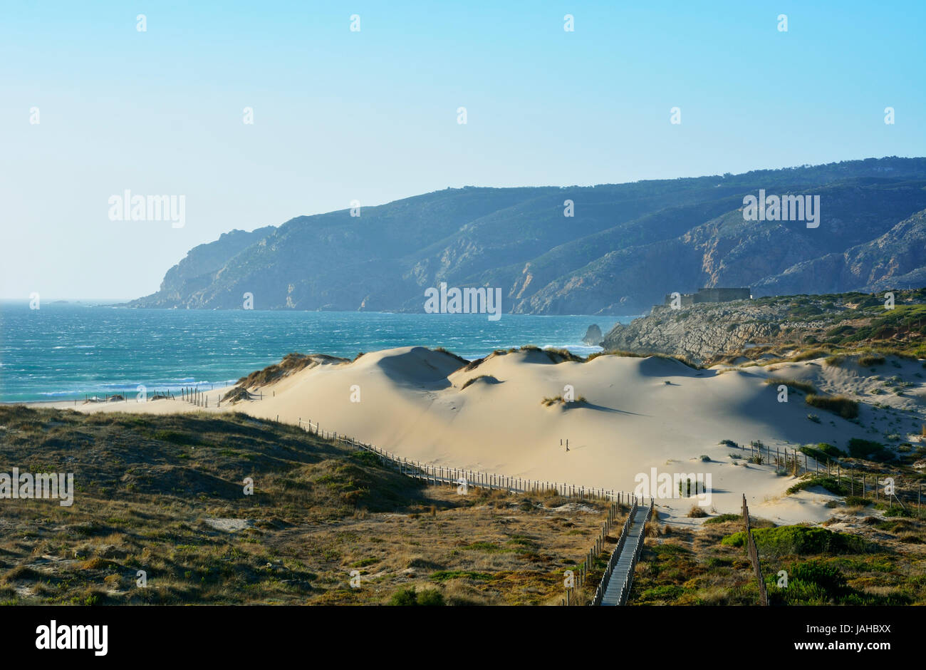 The big dunes of Guincho. Cascais, Portugal Stock Photo