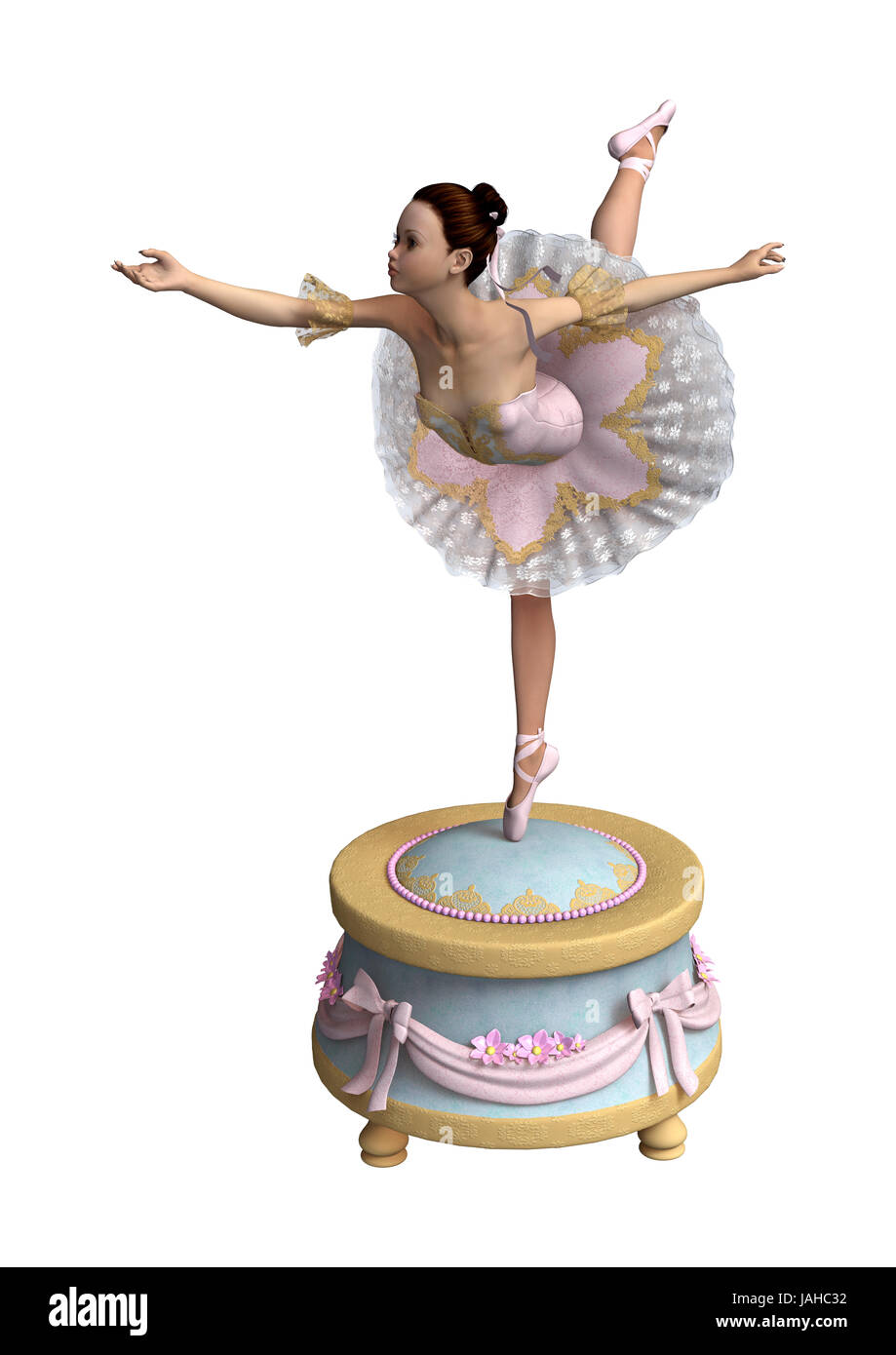 Vintage music box ballerina hi-res stock photography and images - Alamy