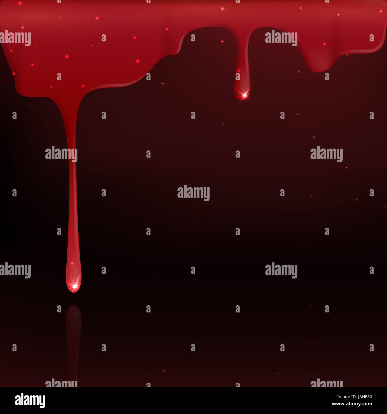 Dripping Red Blood. Vector Illustration. Eps 10 Stock Photo - Alamy