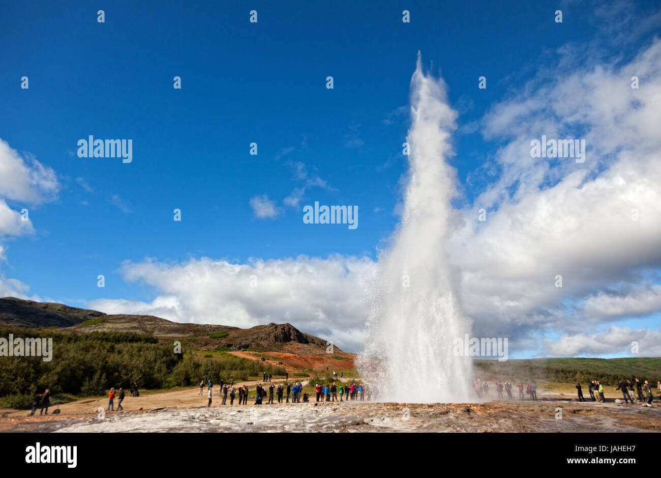 gusher geyser Stock Photo