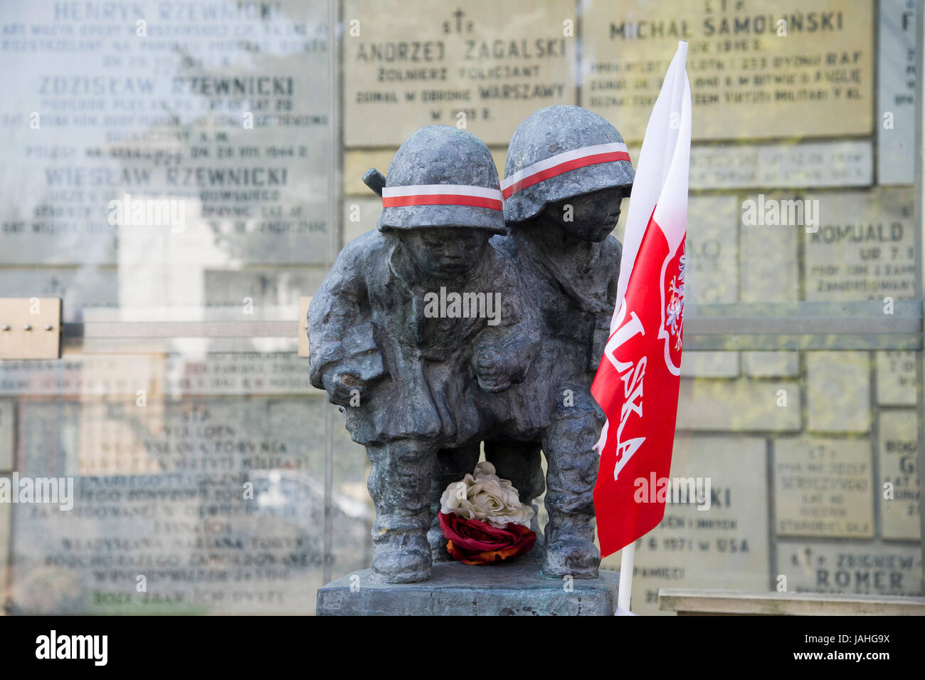 The monument of the Little Insurgents of Warsaw Urprising at St