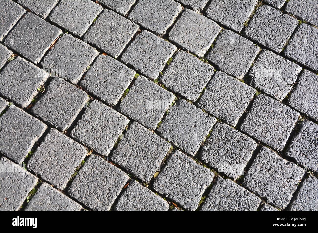 cobblestones on a street Stock Photo