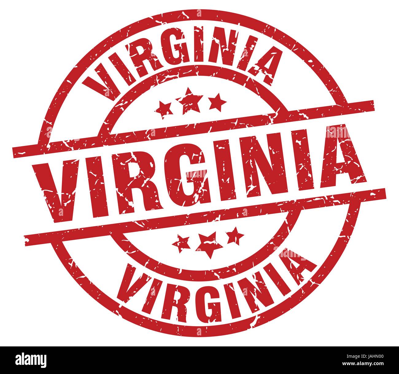 Virginia red round grunge stamp Stock Vector Image & Art - Alamy