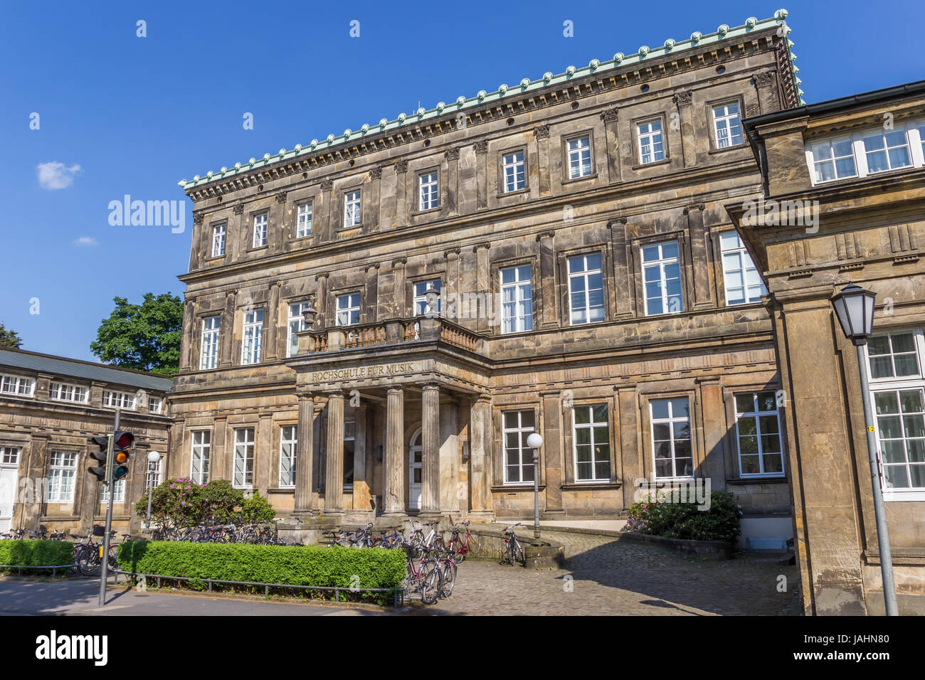 Main building of the music school in Detmold, Germany Stock Photo