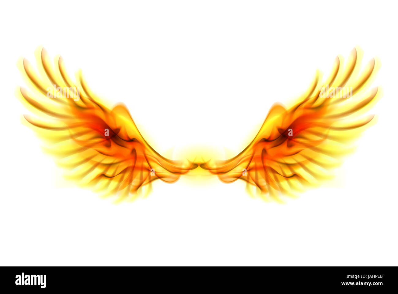 Illustration of fire wings on white background Stock Photo - Alamy Illustration of fire wings on white background Stock Photo - Alamy