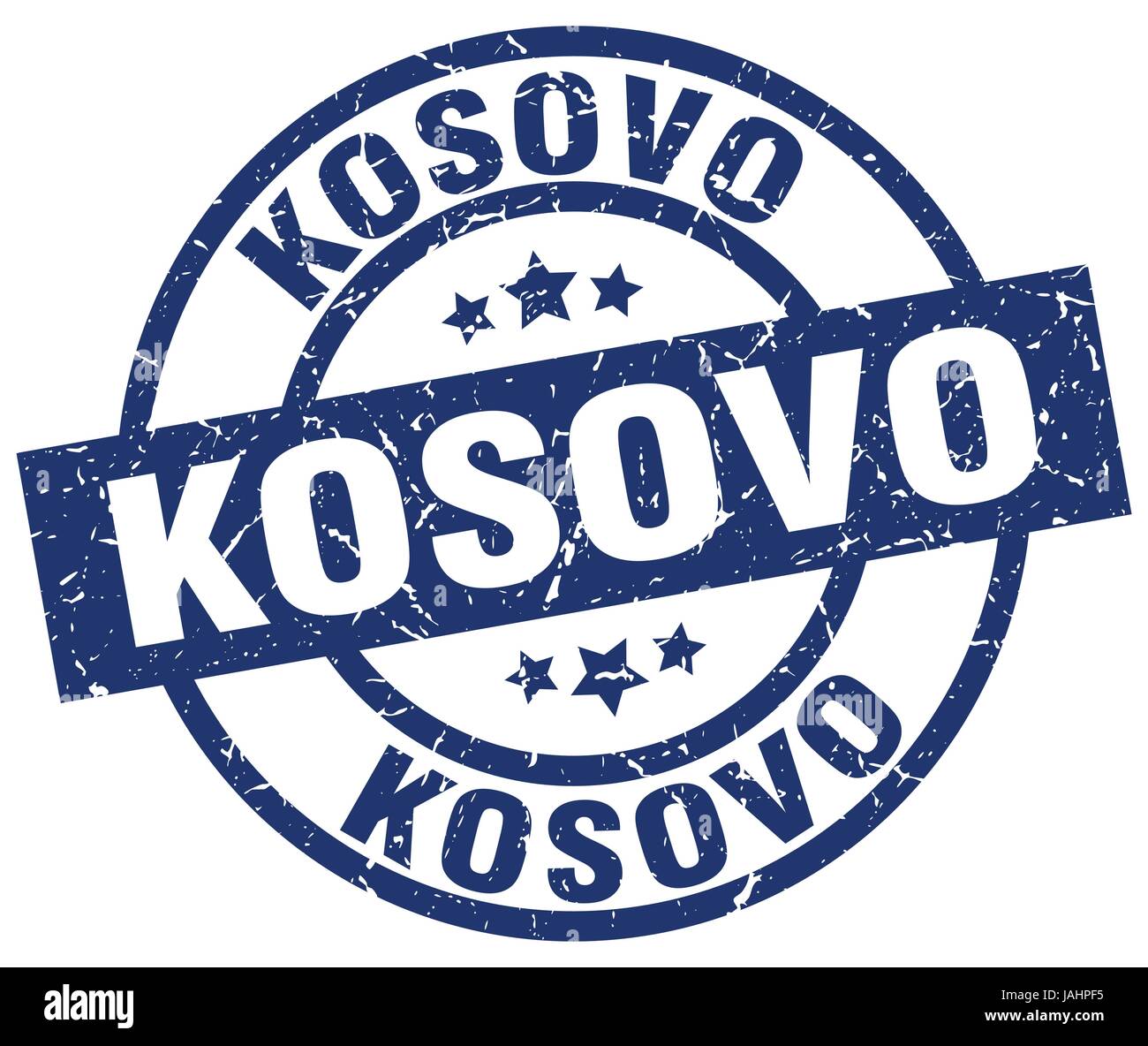 Kosovo blue round grunge stamp Stock Vector Image & Art - Alamy