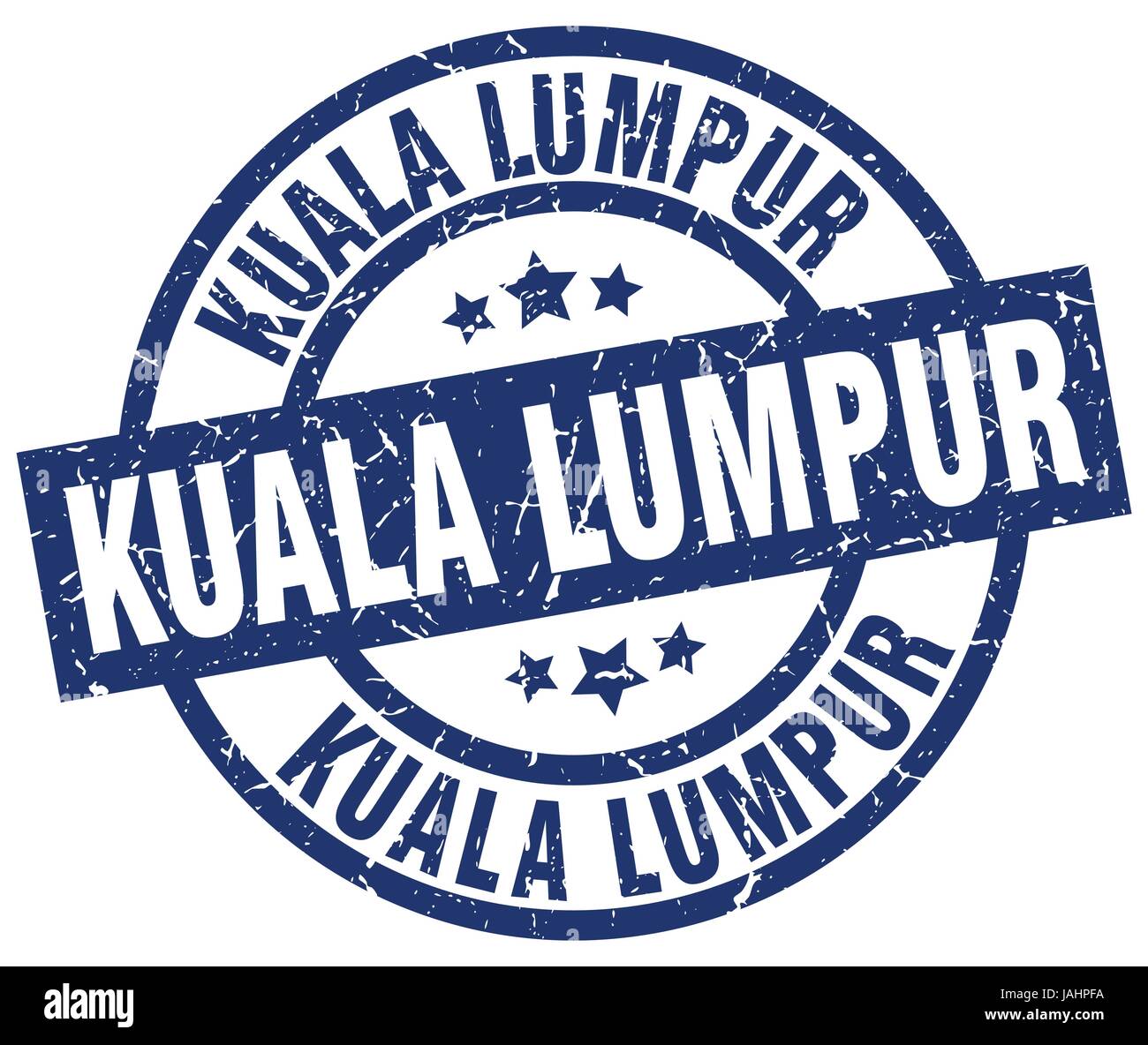 Kuala Lumpur blue round grunge stamp Stock Vector Image & Art - Alamy