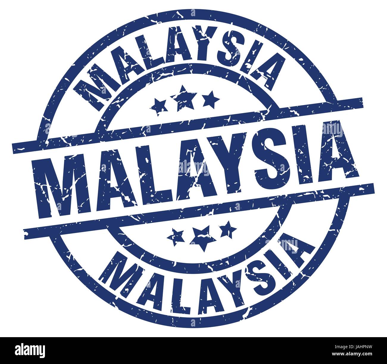 Malaysia blue round grunge stamp Stock Vector Image & Art - Alamy