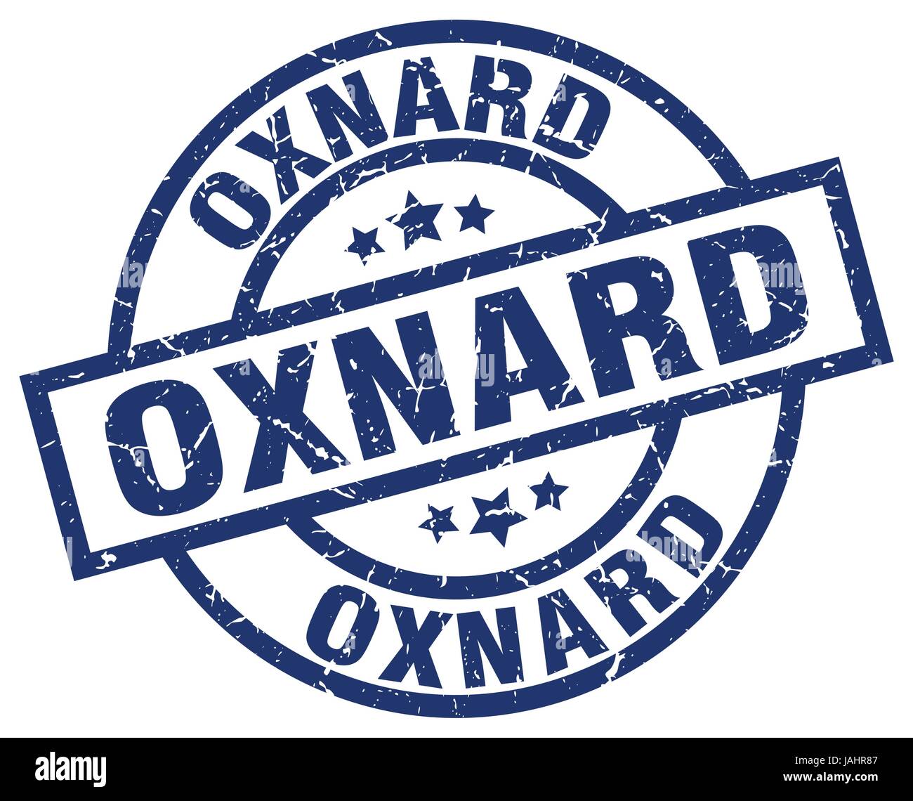 Oxnard blue round grunge stamp Stock Vector Image & Art - Alamy