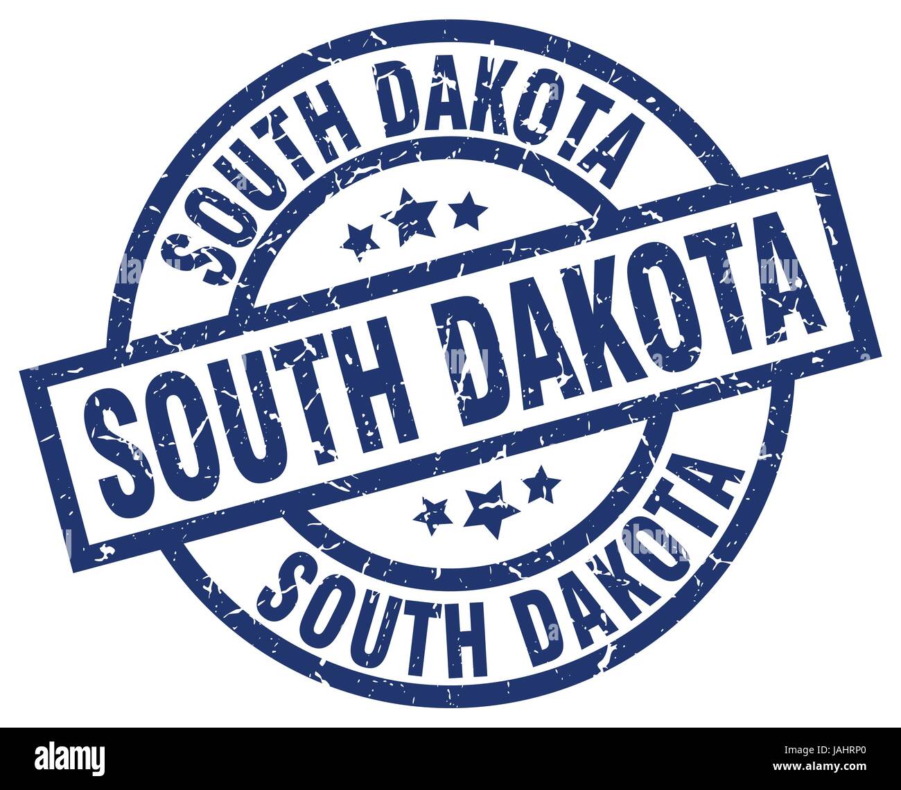 South Dakota blue round grunge stamp Stock Vector Image & Art - Alamy