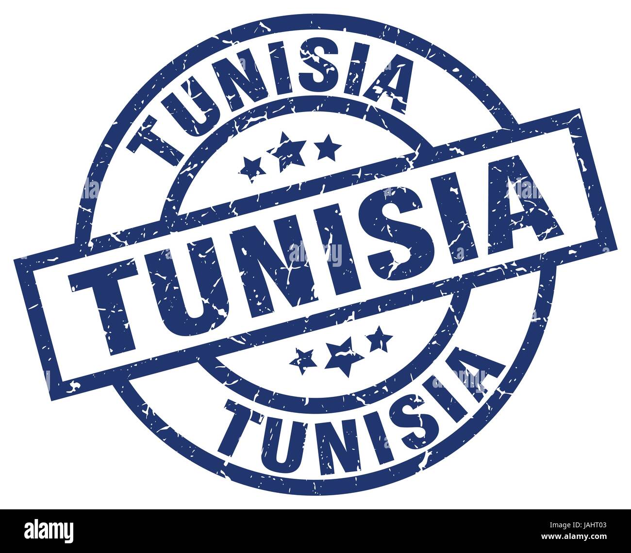 Tunisia blue round grunge stamp Stock Vector Image & Art - Alamy