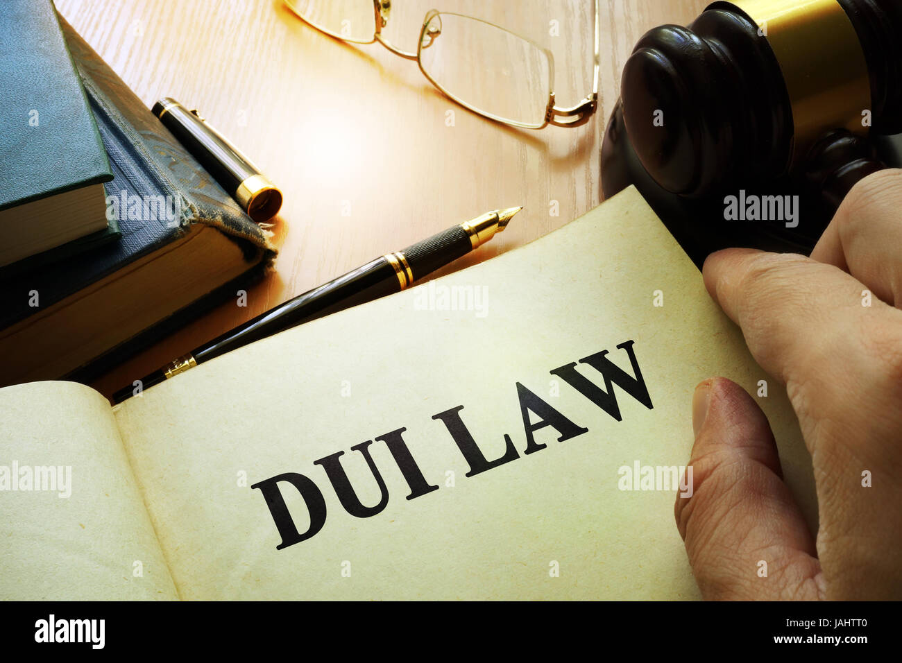 DUI law.  Driving Under the Influence concept. Stock Photo