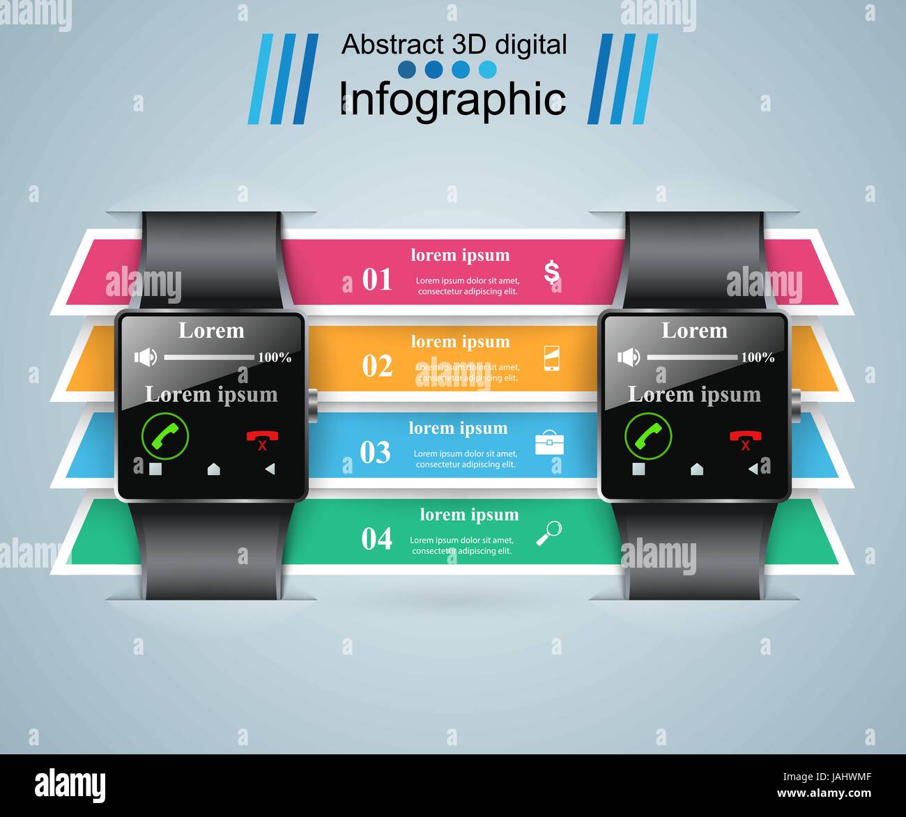 Smartwatch icon. Abstract infographic Stock Vector Image & Art - Alamy
