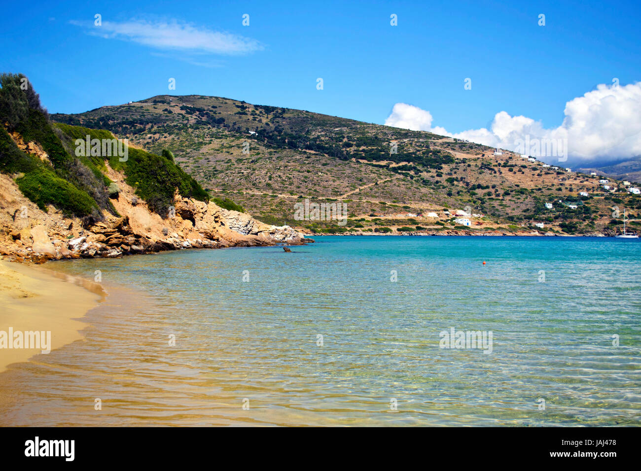Chrissi Ammos beach Andros island Greece Stock Photo