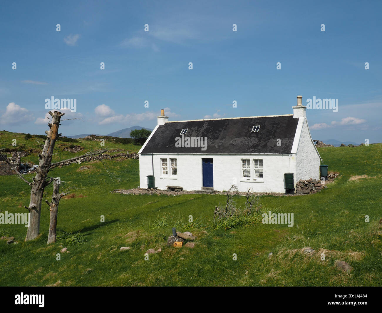 Number 3 house, Eilean fladday off Raasay, Scotland Stock Photo