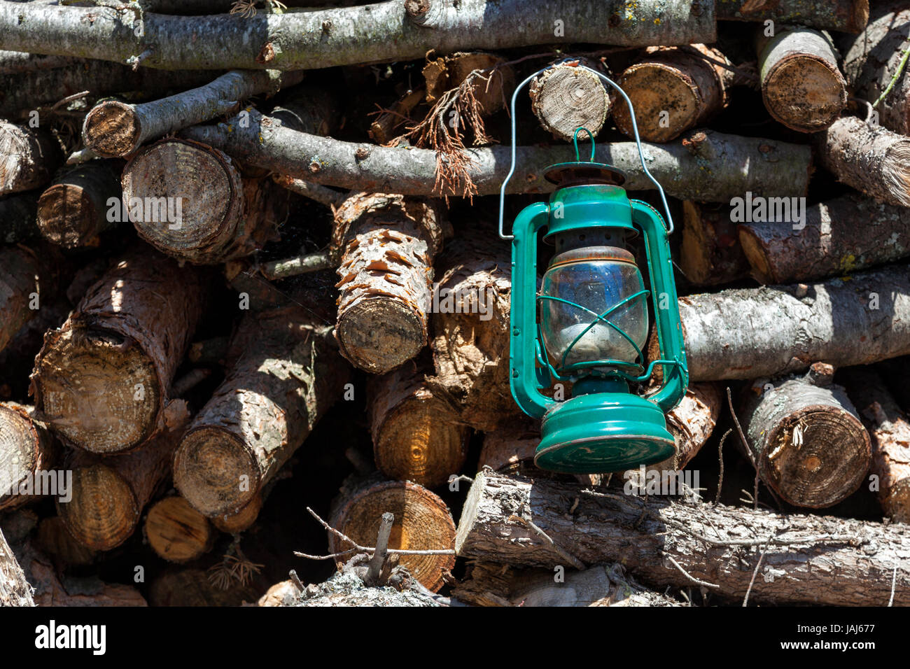 Old antique oil lantern hanging hi-res stock photography and images - Alamy
