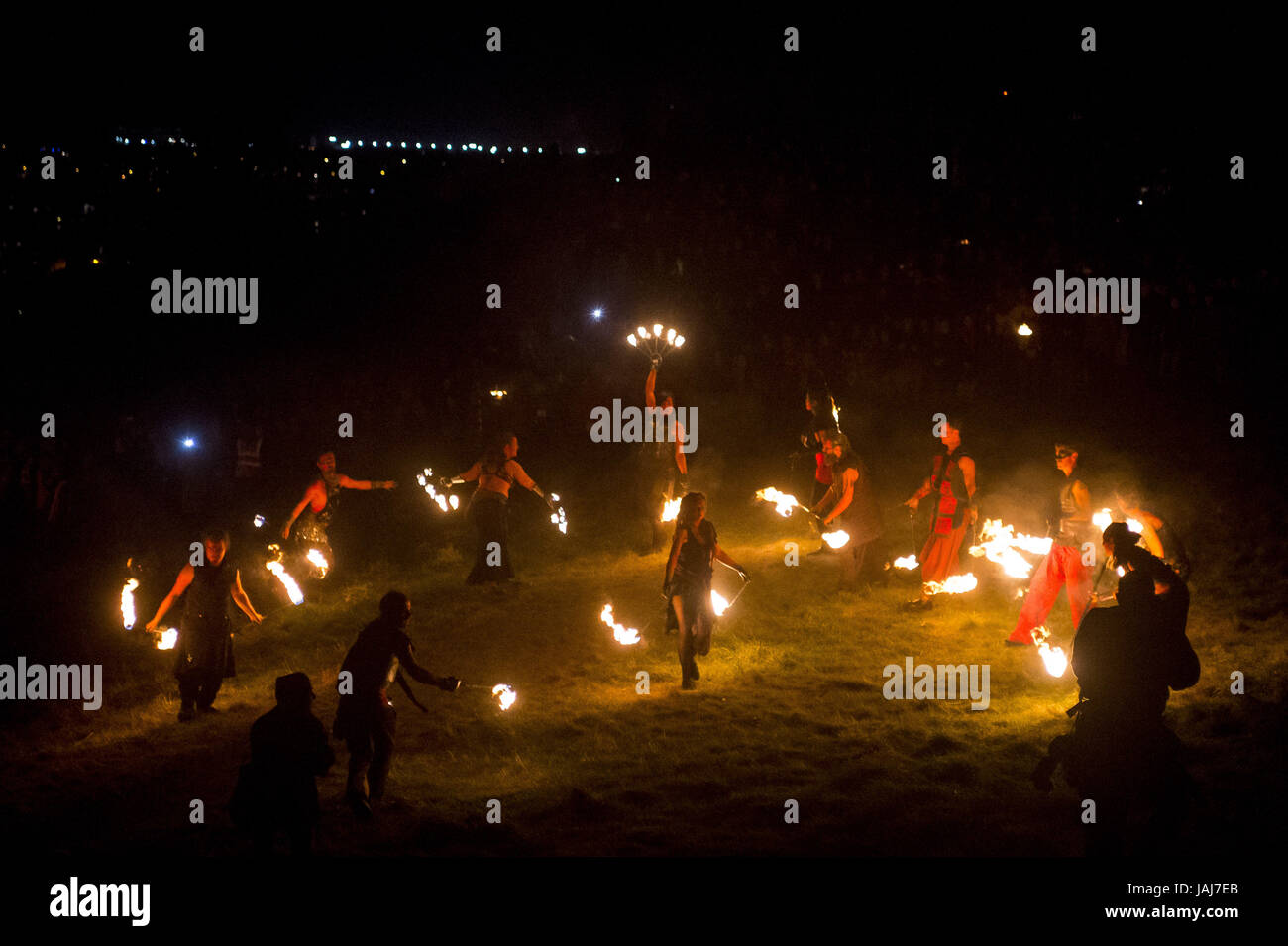30th Annual Beltane Fire Festival on Calton Hill in Edinburgh, Scotland