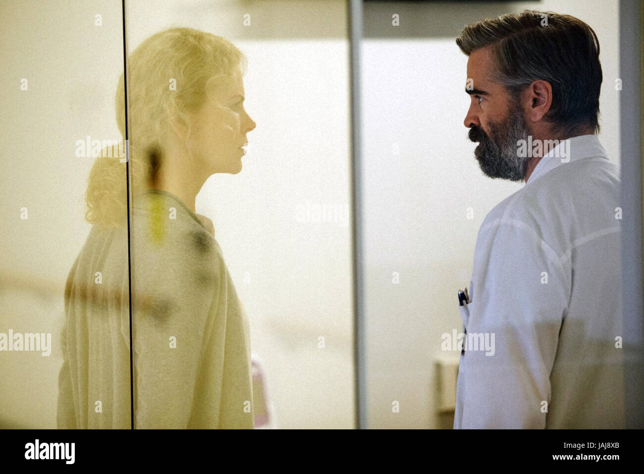 The Killing of a Sacred Deer is 2017 psychological thriller-horror film directed by Yorgos Lanthimos, from a screenplay by Lanthimos and Efthymis Filippou. It stars Colin Farrell and Nicole Kidman.  This photograph is for editorial use only and is the copyright of the film company and/or the photographer assigned by the film or production company and can only be reproduced by publications in conjunction with the promotion of the above Film. A Mandatory Credit to the film company is required. The Photographer should also be credited when known. Stock Photo