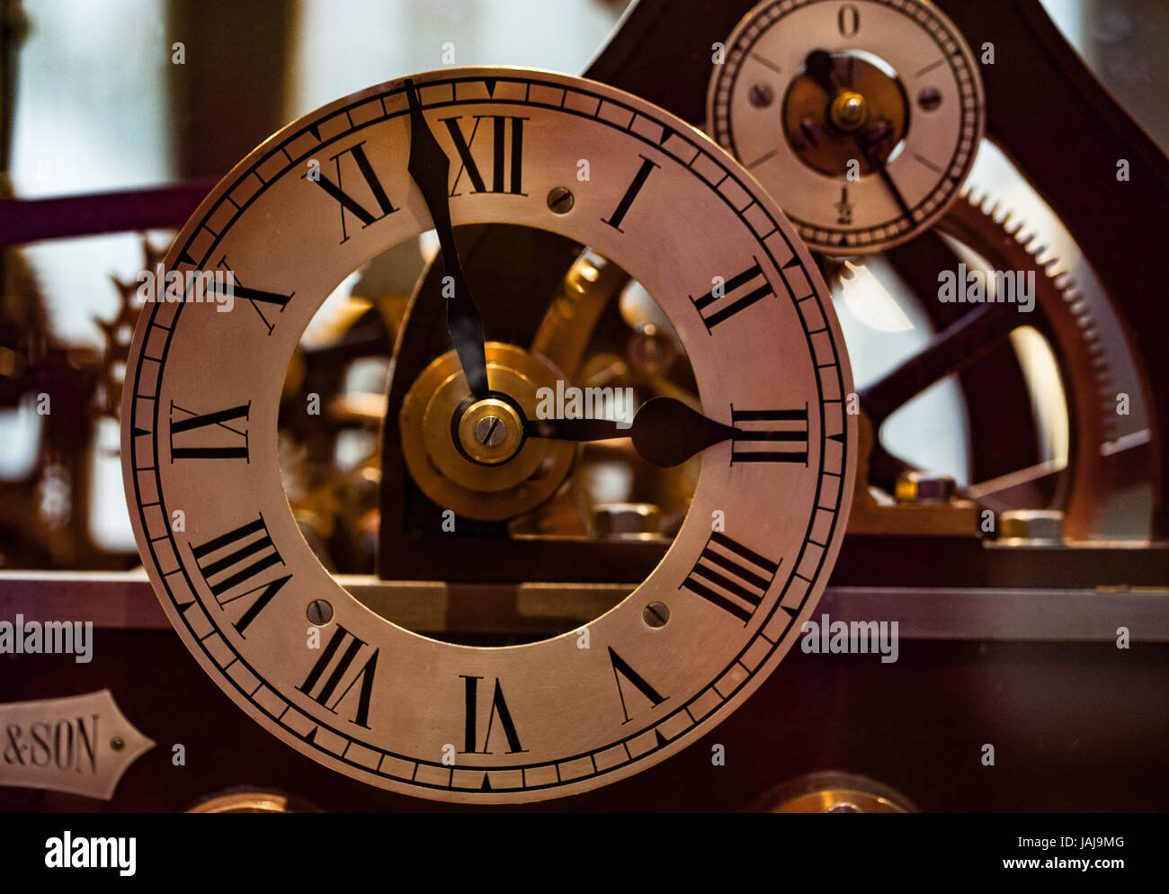 An old mechanic clock Stock Photo Alamy