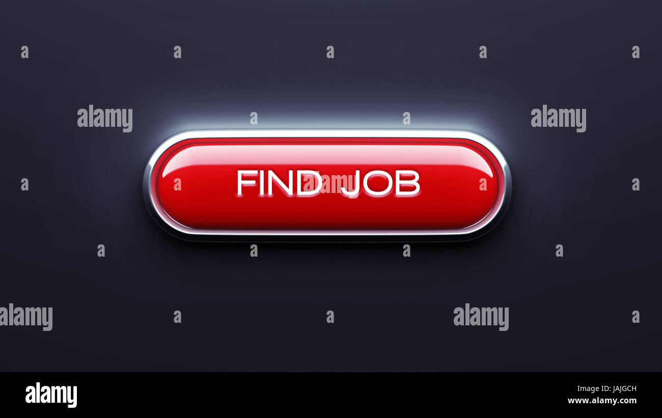Find Job Button isolated on dark background Stock Photo - Alamy