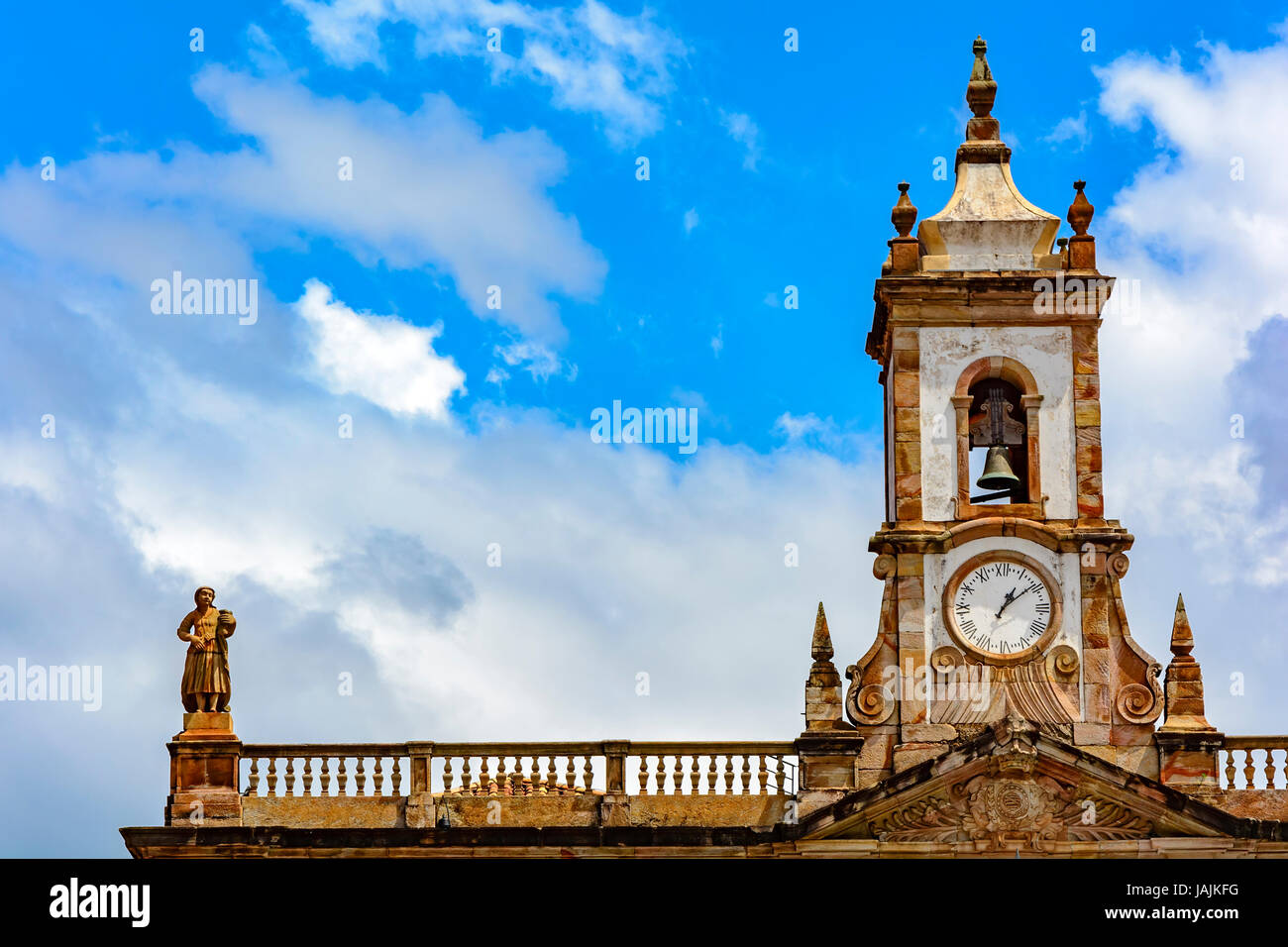 Ancient stone clock tower hi-res stock photography and images - Alamy