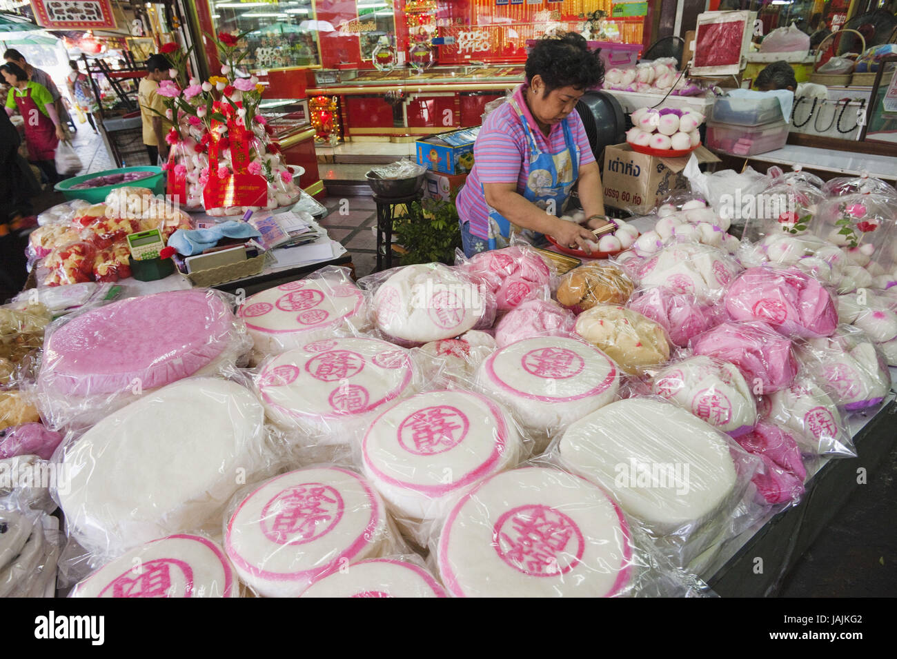 Thailand,Bangkok,Chinatown,street vendor,typical street scene, Stock Photo