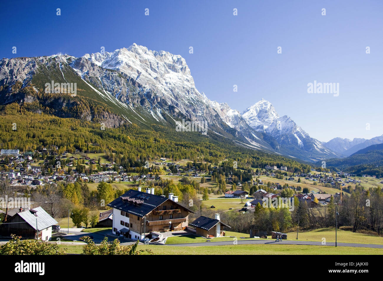 Italy,the Dolomites,Cortina d'Ampezzo,autumn, Stock Photo