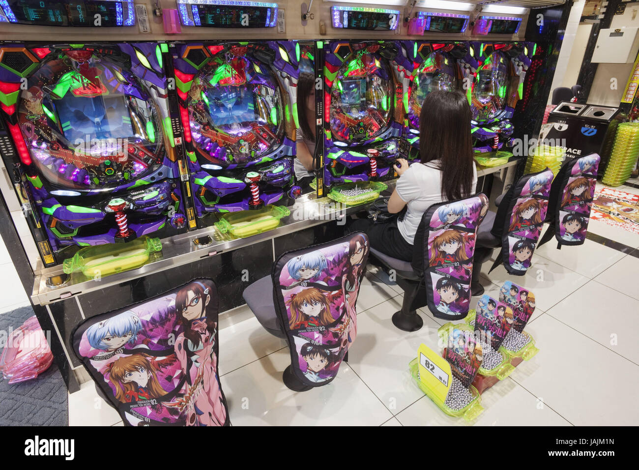 Japan,Tokyo,Shinjuku area,Pachinko game, Stock Photo