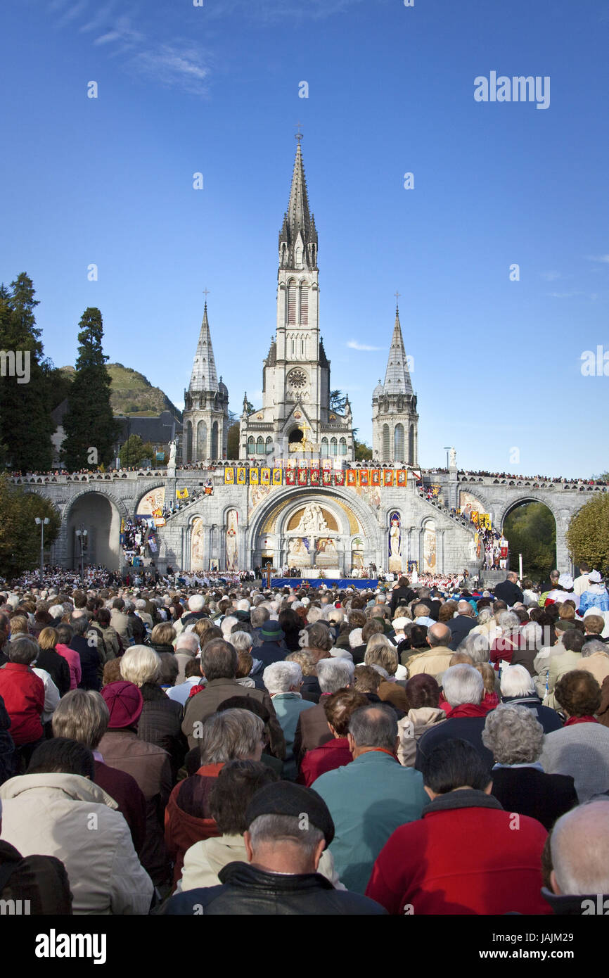France,the Pyrenees,Lourdes,rosary basilica,Notre lady de Lourdes