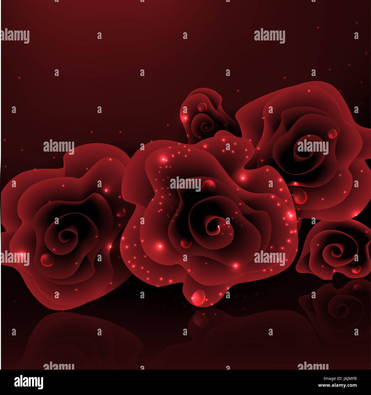 Stylest Rose Stylish Red Rose. Vector illustration. Eps 10 Stock Photo - Alamy