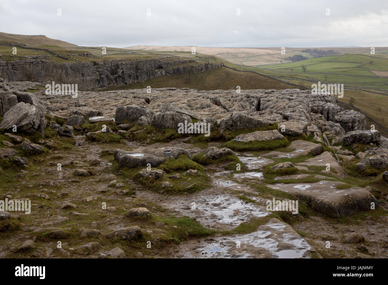 The limestone pavement at Malham Cove, North Yorkshire Stock Photo Alamy