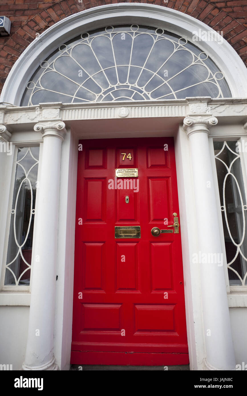 Ireland,Dublin,Merrion Square,front door Stock Photo Alamy