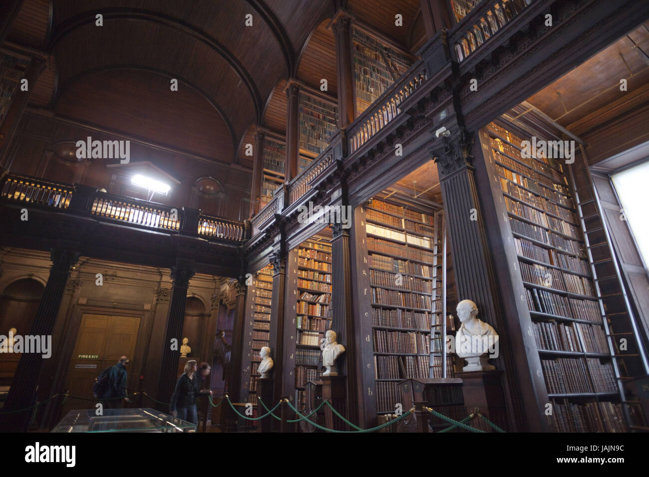 Ireland,Dublin,Trinity college,library,inside, Stock Photo