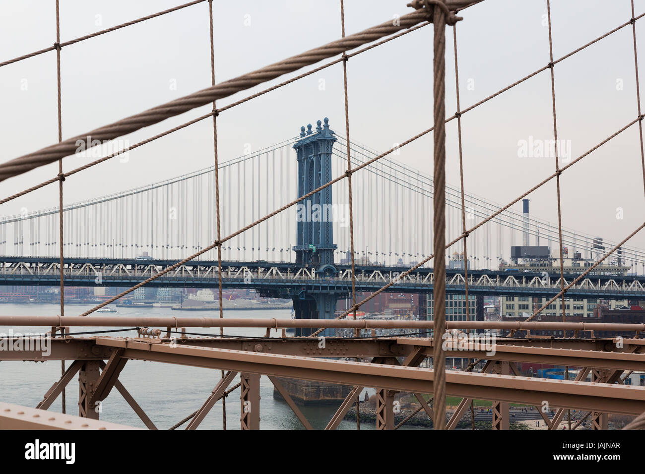 Brooklyn suspension bridge hi-res stock photography and images - Alamy