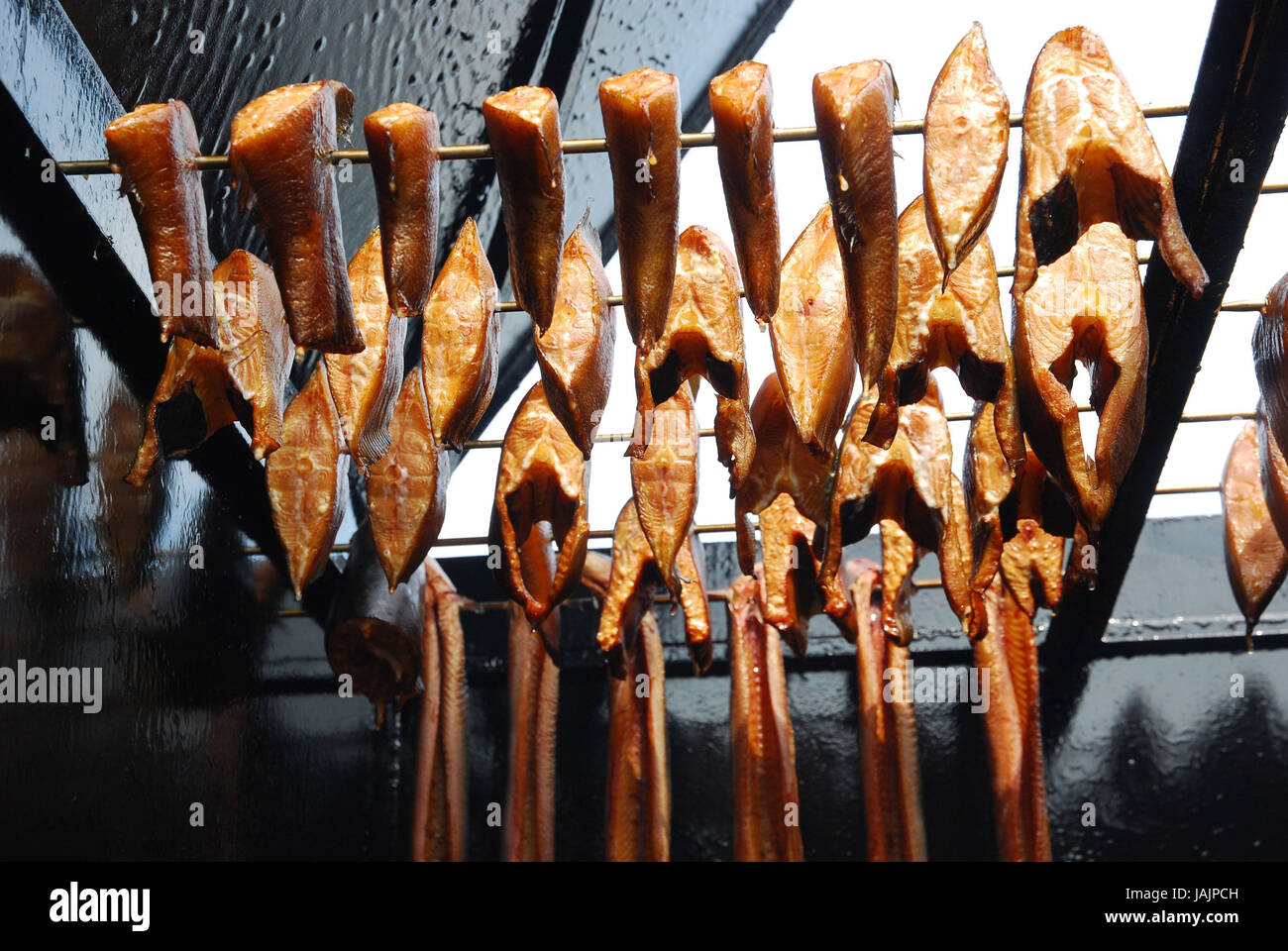 Fish economy,smoked kiln,smoked fish Stock Photo Alamy