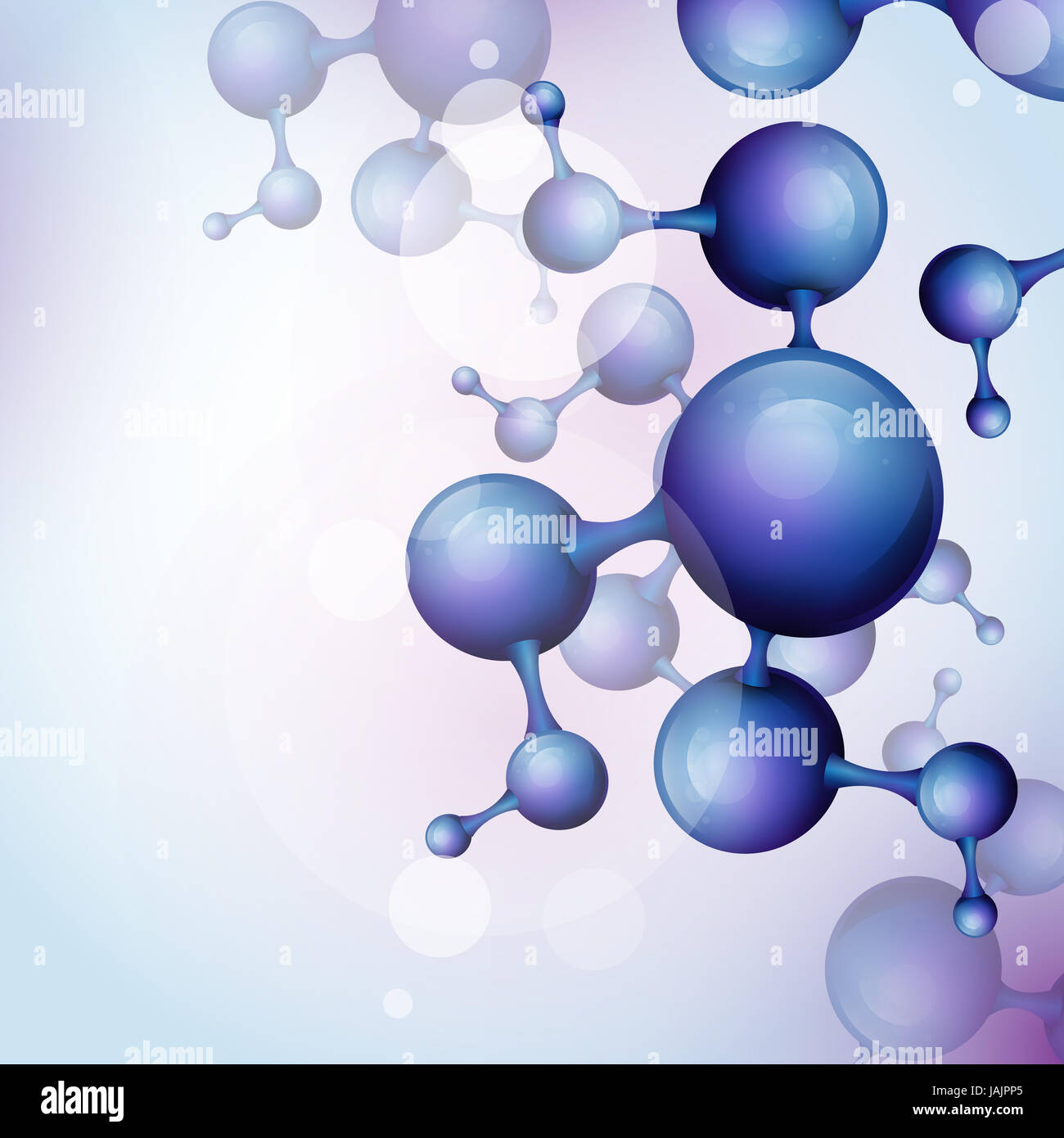 3d Molecule Background. Vector Illustration. Eps 10 Stock Photo - Alamy