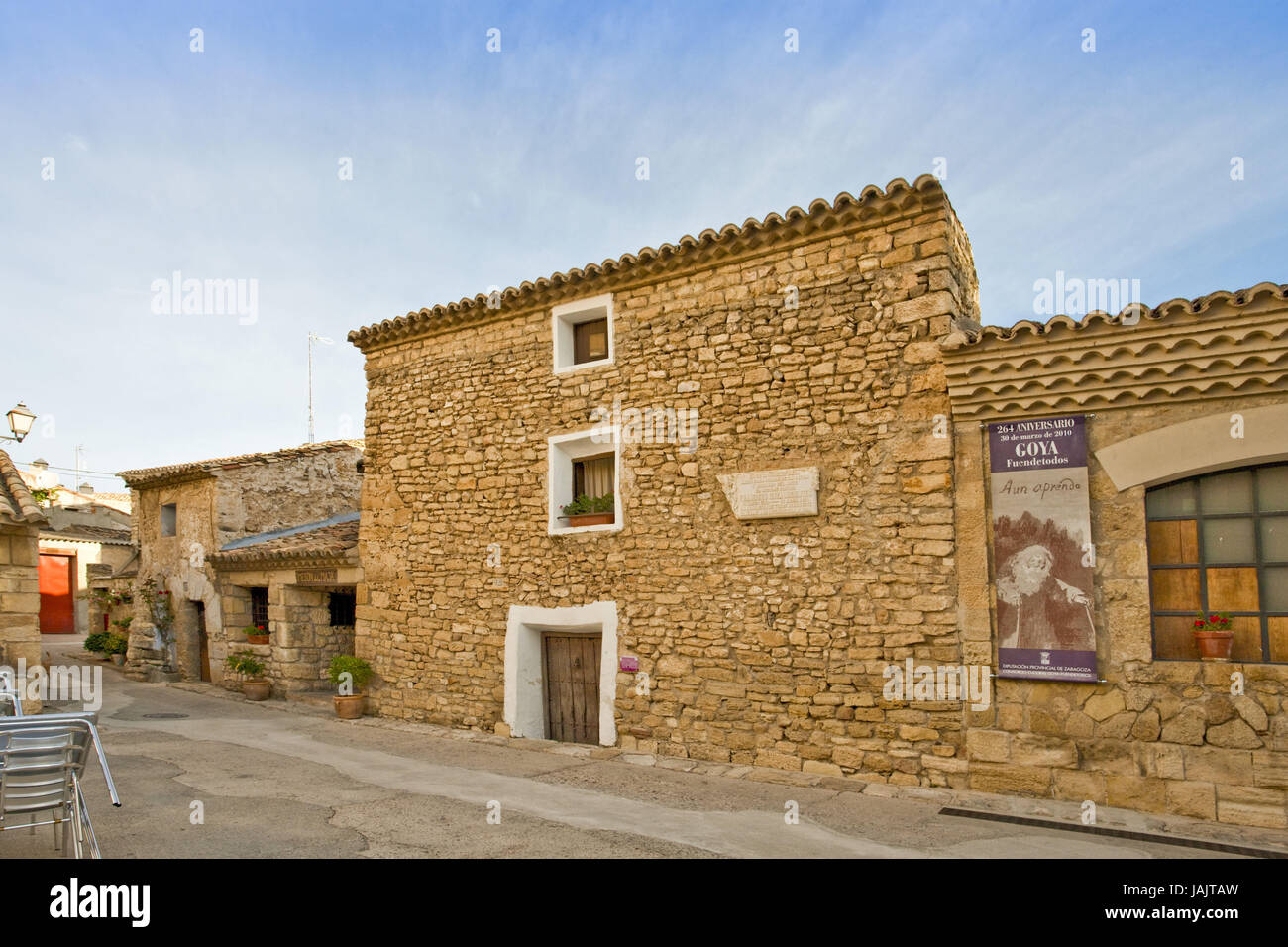 Spain,Aragon,Fuendetodos,birthplace of Francisco de Goya, Stock Photo