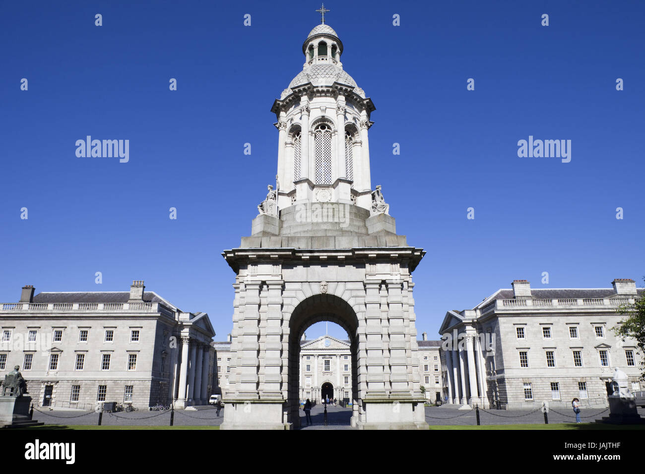 Ireland,Dublin,Trinity college,Kampanile, Stock Photo