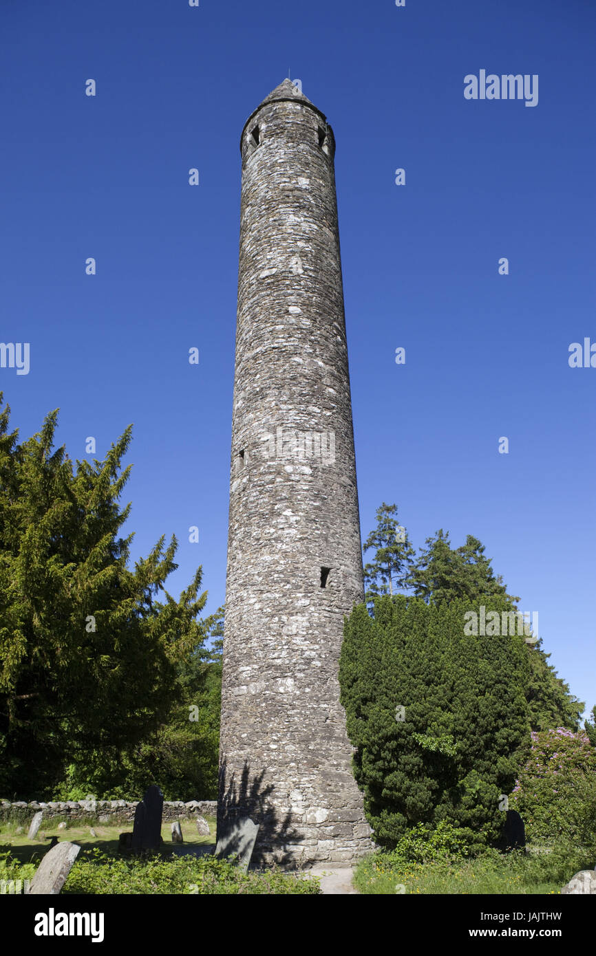 Ireland,county Wicklow,Glendalough cloister settlement, Stock Photo