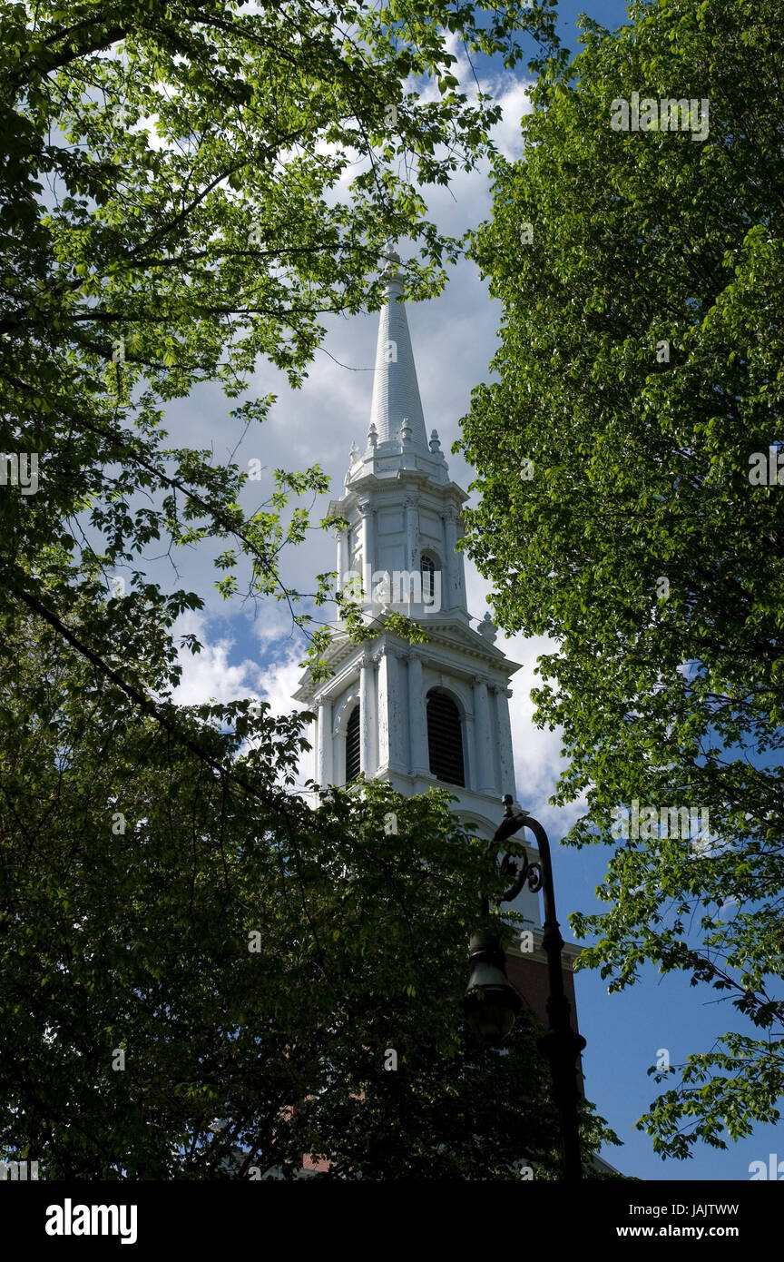 New Haven Green - CT - Center Church on the Green Stock Photo