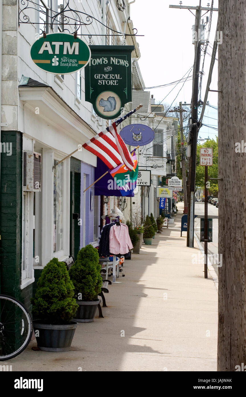A street scene in Stonington, CT Stock Photo Alamy