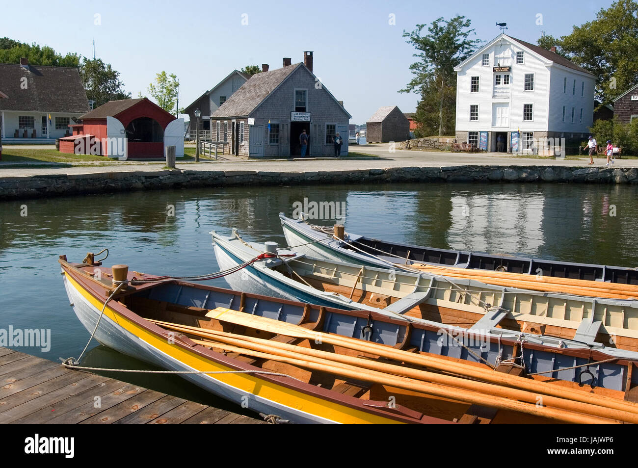 Mystic Seaport, Mystic, Connecticut, USA Stock Photo